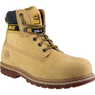 Caterpillar Mens Holton Safety Boots Honey Size 10