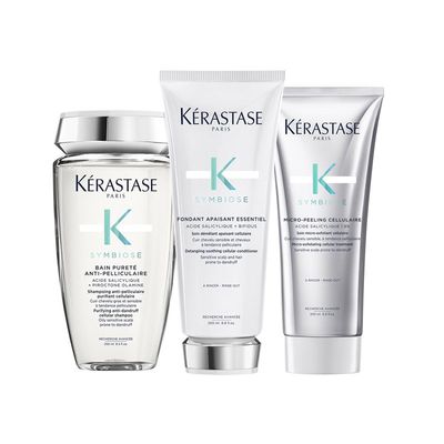 Kérastase Symbiose Purifying & Detangling Anti-Dandruff Shampoo, Conditioner & Treatment Pack