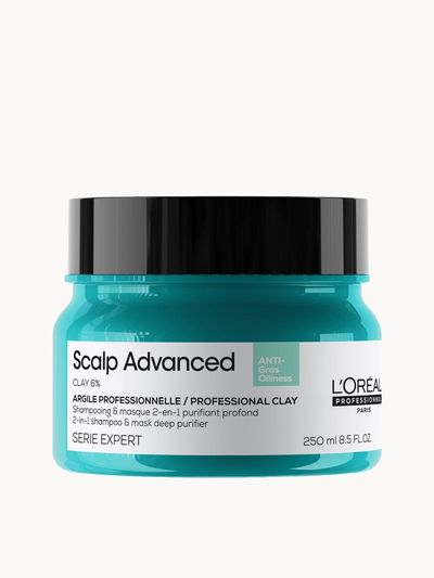 L'Oréal Professionnel Serie Expert Scalp Advanced Anti-Oiliness 2-in-1 Deep Purifier Clay 250ml Double