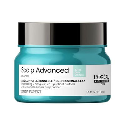 L'Oréal Professionnel Serie Expert Scalp Advanced Anti-Oiliness 2-in-1 Deep Purifier Clay 250ml Double - Thumbnail 3