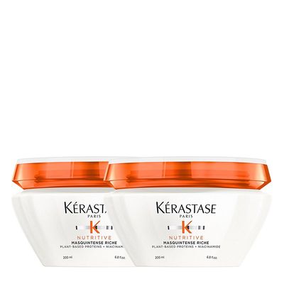 Kérastase Nutritive Masquintense Riche Deep Nutrition Rich Mask With Niacinamide For Very Dry, Medium To Thick Hair 200ml Double