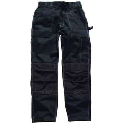 Dickies Mens Grafter Duo Tone 290 Trousers Black 40" 30"