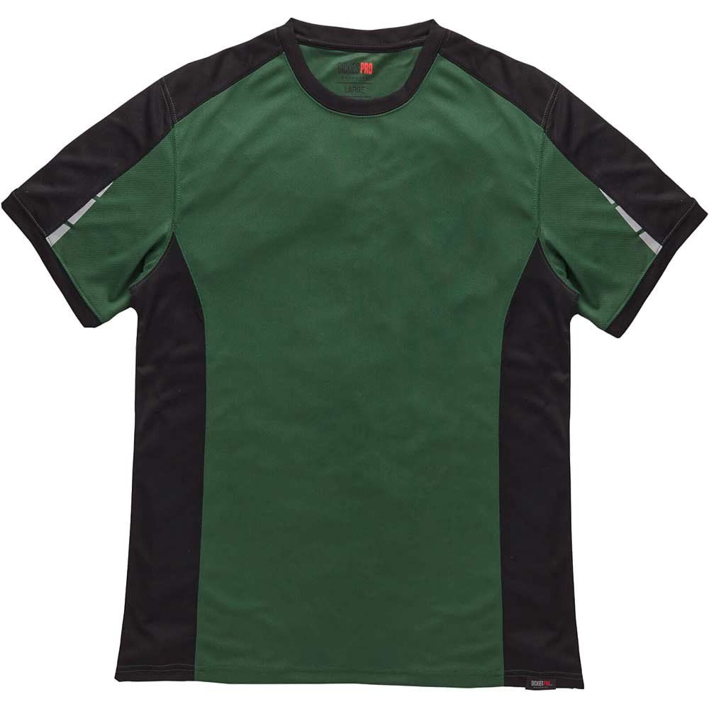 Dickies Mens Pro Performance T Shirt Green / Black 2XL - Image 1