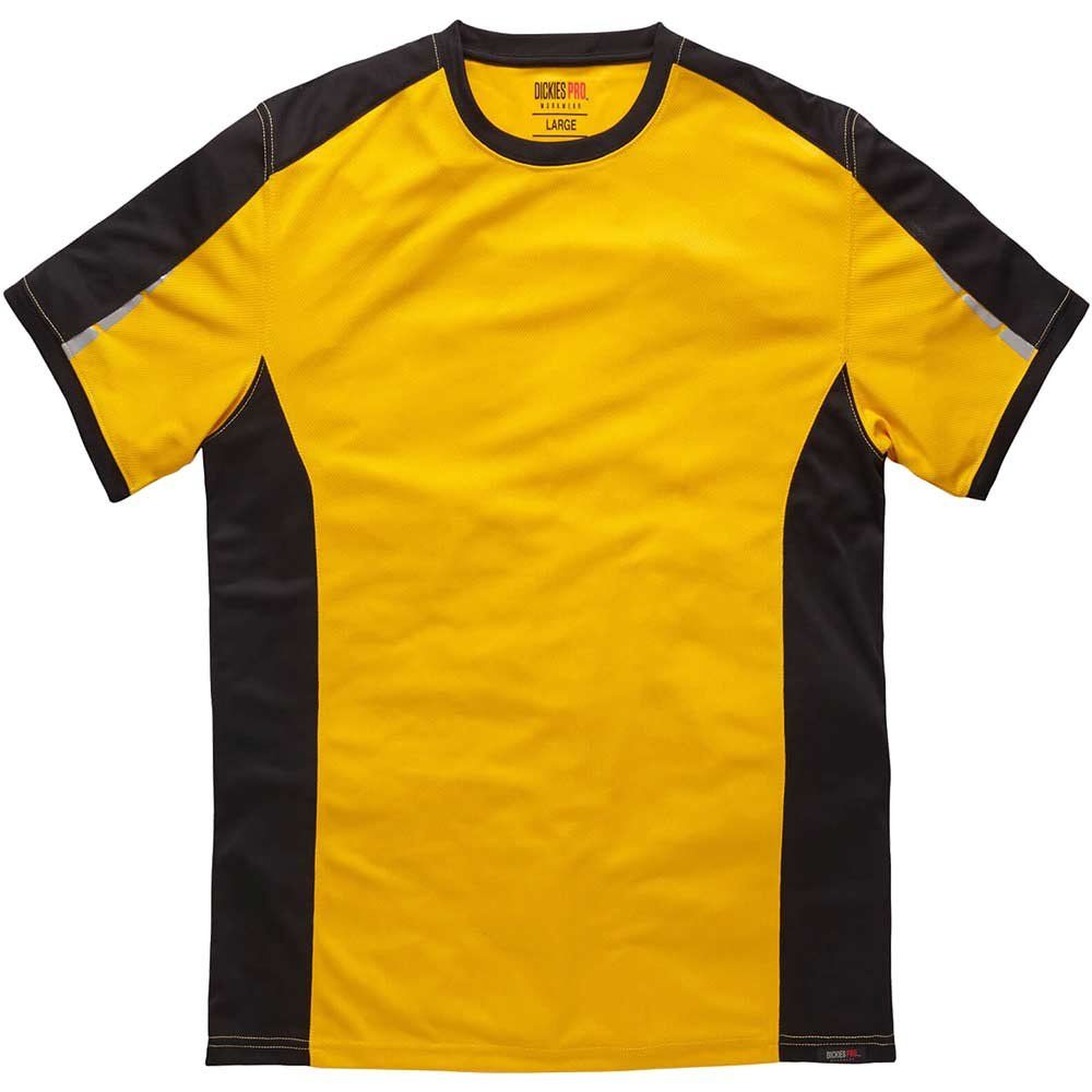 Dickies Mens Pro Performance T Shirt Yellow / Black S - Image 1